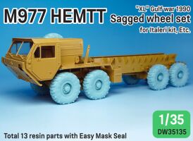 US M977 HEMTT Truck Mich.XL 1990 Sagged Wheel set