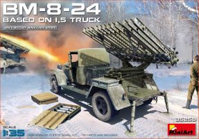 обзорное фото БМ-8-24 на основі вантажівки 1,5 т Реактивна система залпового вогню