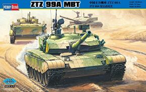 Buildable model of a Chinese tank PLA ZTZ 99A MBT