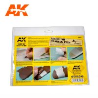 обзорное фото AK AIRBRUSHING MASKING FILM (2 UNITS) / Маскуюча плівка (2шт) Камуфляжні стрічки
