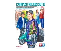 Scale model 1/24 "CAMPUS FRIENDS" SET 2 (PLUS SCOOTER) Tamiya 24356