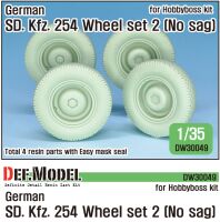 German Sd.Kfz.254 Wheel set 02- No sag ( for Hobbyboss 1/35)
