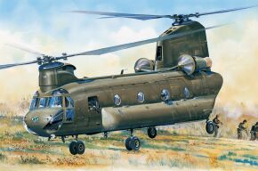 Buildable model of the American helicopter CH-47D CHINOOK