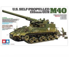 Сборная модель 1/35 Американская самоходная артиллерийская машина M40 155MM Тамия 35351
