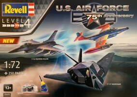 Scale model 1/72 aircraft US Air Force 75th Anniversary Revell 05670