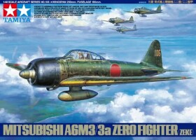 Сборная модель 1/48 Mitsubishi A6M3/3a Zero Fighter (Zeke) Тамия 61108