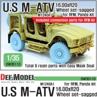 US M1240A1 M-atv Sagged wheel set ( for RFM 1/35)