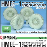 US HMEE-1 Tracktor Sagged wheel set ( for Panda 1/35)
