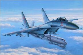 Buildable model Su-27 Flanker Early Version