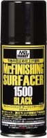 обзорное фото Mr. Finishing Surfacer 1500 black, Mr. Hobby spray, 170 ml /  Грунт черный в аэрозоле Краска / грунт в аэрозоле