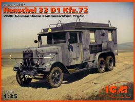 обзорное фото Henschel 33 D1 Kfz.72, Німецький автомобіль радіозв'язку ІІ СВ Автомобілі 1/35
