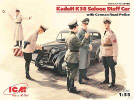 Kadett K38 седан, з Німецькою дорожньою поліцією