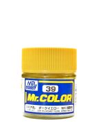 Dark Yellow/Sandy Yellow flat, Mr. Color solvent-based paint 10 ml / Темно-желтый песок