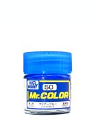 Clear Blue gloss, Mr. Color solvent-based paint 10 ml / Прозрачный синий глянцевый