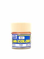 Flesh semigloss, Mr. Color solvent-based paint 10 ml / Телесный полуматовый