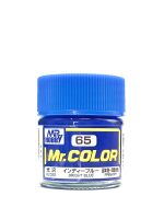  Bright Blue gloss, Mr. Color solvent-based paint 10 ml. / Ярко-синий глянцевый