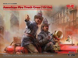 обзорное фото American Fire Truck Crew (1910s) 2 figures / Экипаж американской пожарной машины_2 фигуры Фигуры 1/24