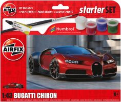 Збірна модель 1/43 автомобіль Bugatti Chiron стартовий набір Airfix A55005