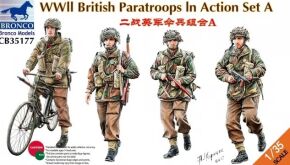 Збірна модель британських парашутистів часів Другої світової війни у дії, набір А