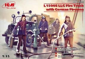 обзорное фото Пожарная машина L1500S LLG с немецкими пожарными Автомобілі 1/35