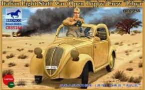 обзорное фото Italian Light Staff Car(Open Top) w/Crew “Libya” Автомобілі 1/35