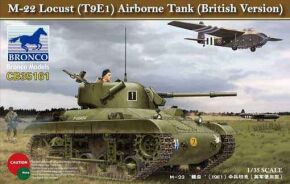 Збірна модель танка M22 ‘Locust’ (T9E1) Airborne Tank (British Version)