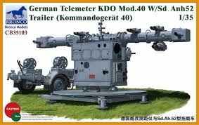 Збірна модель німецького апарату, що використовується для управління вогнем зенітної артилерії "KDO Mod.40 w/Sd.Anh 52 Trailer (Kommando-Gerät 40)"