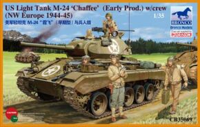 US Light Tank M-24 ‘Chaffee’(WWII Prod.) w/Tank Crew Set