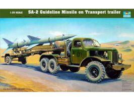 Збірна модель 1/35 Ракета SA-2 Guideline на транспортному причепі Trumpeter 00204