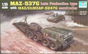MAZ-537G Late Production type with MAZ/ChMZAP-5247G semitraiier