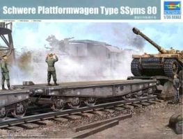 обзорное фото Schwere Plattformwagen Type SSyms 80 Залізниця 1/35