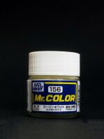 Super White gloss, Mr. Color solvent-based paint 10 ml. (Супер Белый глянцевый)