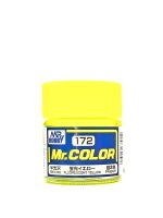 Fluorescent Yellow gloss, Mr. Color solvent-based paint 10 ml. (Флуоресцентный Жёлтый глянцевый)