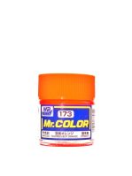 обзорное фото Fluorescent Orange gloss, Mr. Color solvent-based paint 10 ml. (Флуоресцентний Помаранчевий глянсовий) Нітрофарби