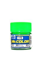 Fluorescent Green gloss, Mr. Color solvent-based paint 10 ml. (Флуоресцентный Зелёный глянцевый)