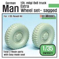 German Man milgl Truck Extra 2ea Sagged Wheel set 
