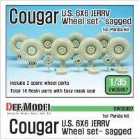 US Cougar 6X6 JERRV Sagged Wheel set - 2 Spare wheel 