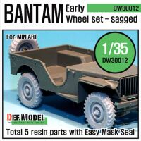 WW2 U.K. Bantam Early Wheel set 
