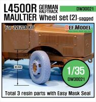  WW2 German L4500 R Maultier Wheel set 2 