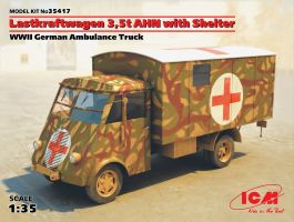 Немецкий армейский автомобиль Lastkraftwagen 3.5 t AHN c будкой