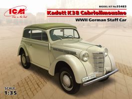 обзорное фото Немецкий штатный автомобиль Kadett K38 Cabriolimousine, 2МВ Автомобілі 1/35