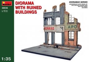 Диорама с разрушенными зданиями