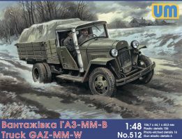 обзорное фото Soviet truck GAZ-ММ-W Бронетехника 1/48
