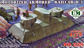 обзорное фото Motorized armored railcar D-3 Залізниця 1/72