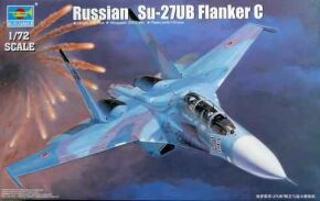 Сборная модель 1/72 Истребитель Su-27UB Flanker C Fighter Трумпетер 01645