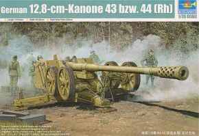 Збірна модель 1/35 Німецька гармата 128mm Pak44(RHIEN) Trumpeter 02312