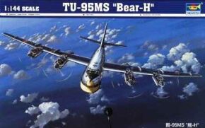 Сборная модель 1/144 ТУ-95MS "Bear-H" Трумпетер 03904