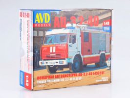обзорное фото ПОЖЕЖНА АВТОЦИСТЕРНА АЦ-3.2-40 Автомобілі 1/43