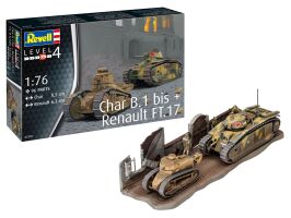 Французькі танки Char B1 bis + Renault FT.17