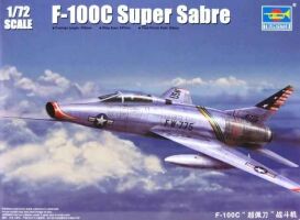 Сборная модель 1/72 Истребитель F-100C Super Sabre Трумпетер 01648